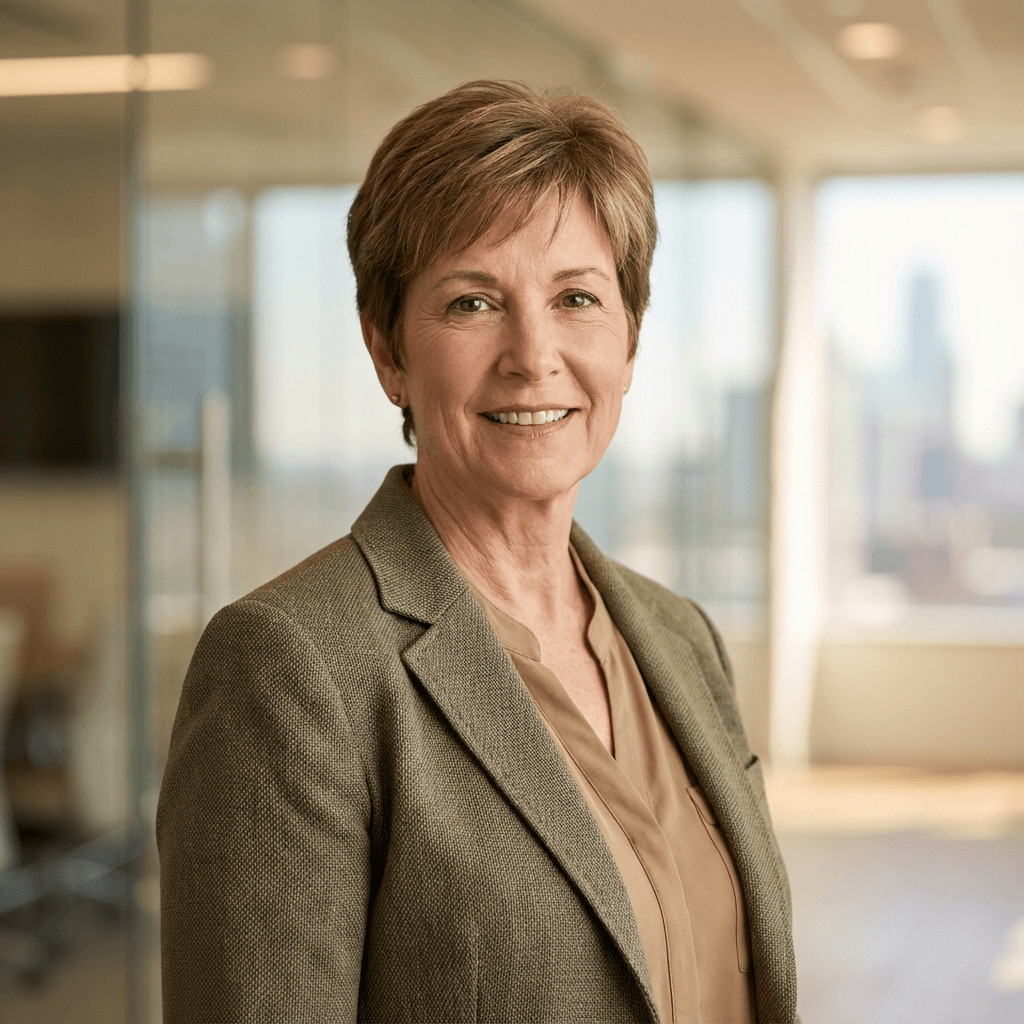 Female logistics analyst reviewing compliance documents