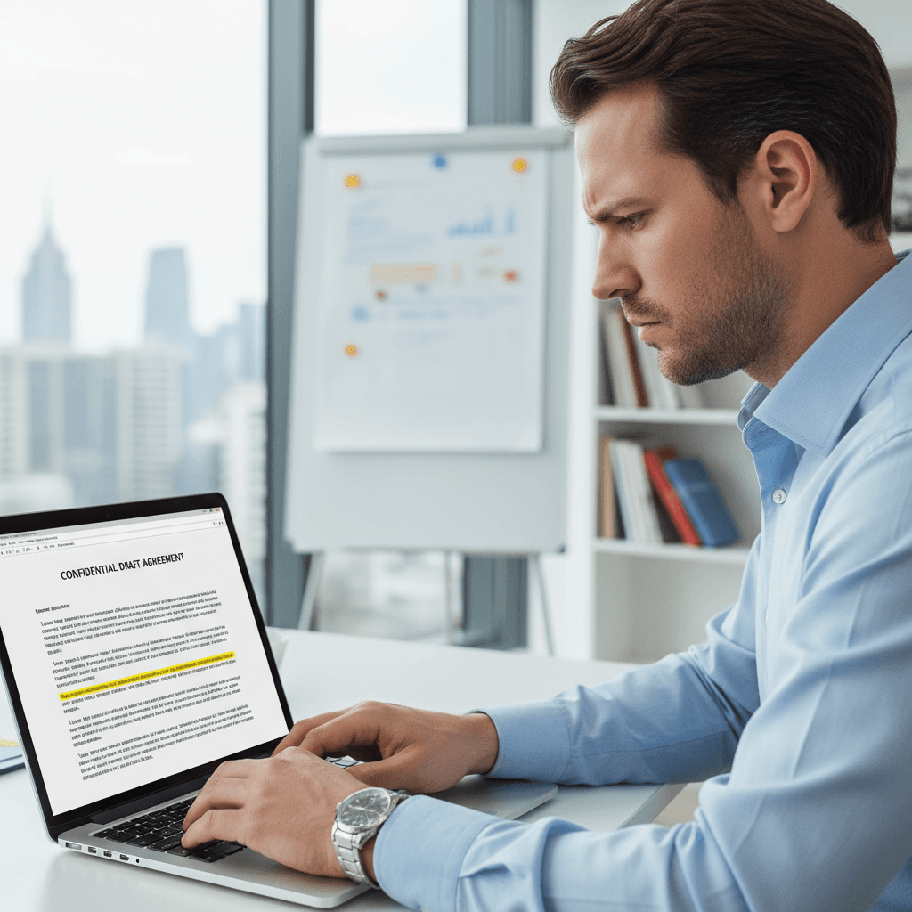 Consultant drafting DataQ challenge document